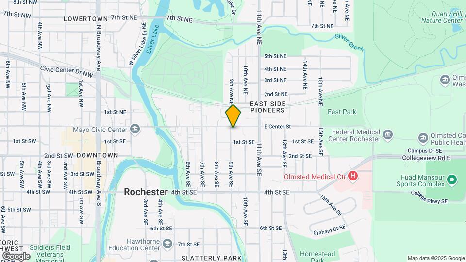 9-Unit Complex Near Downtown Rochester MN Map and Location Details