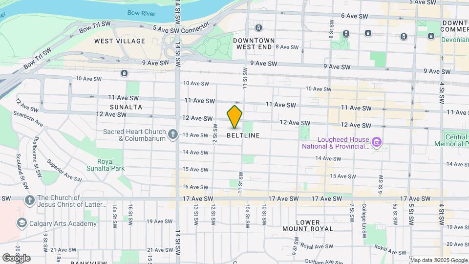 1212 13 Av SW Map and Location Details