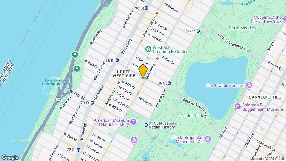 102 W 86th St Map and Location Details