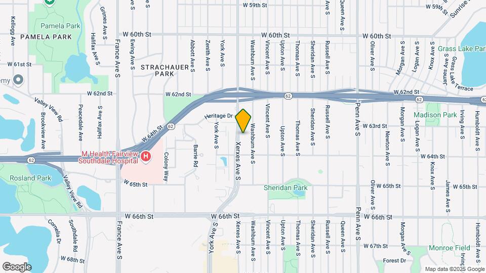 6317 Xerxes Ave S Map and Location Details