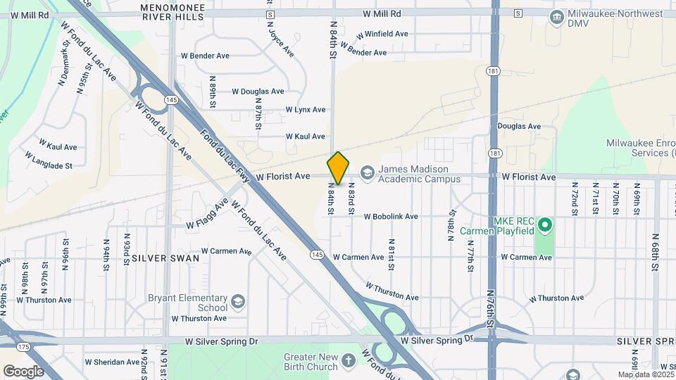 5952 N 84th St Map and Location Details