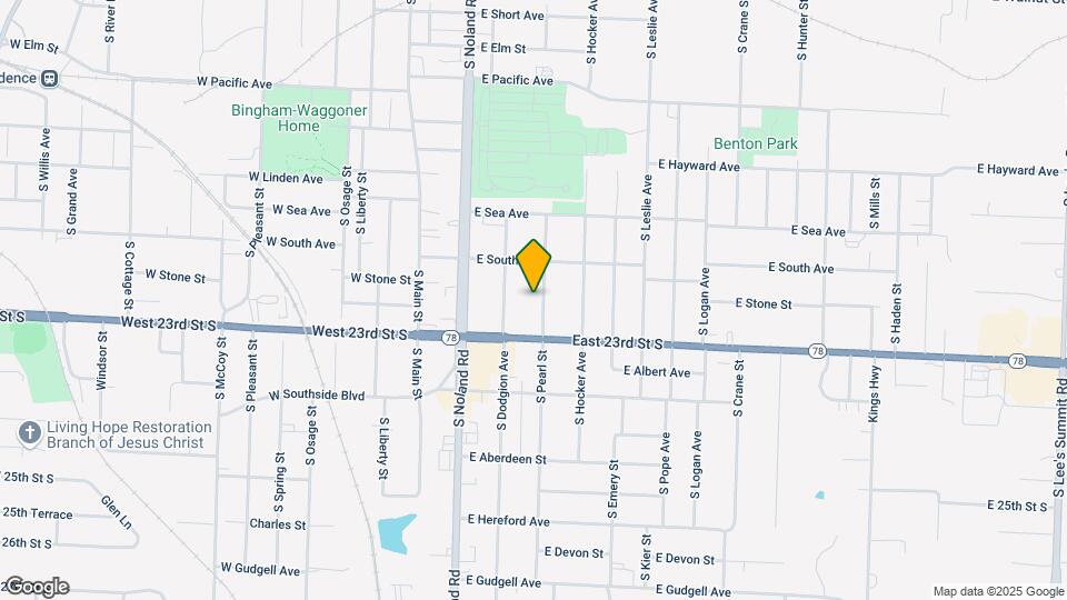 1122 S Pearl St Map and Location Details