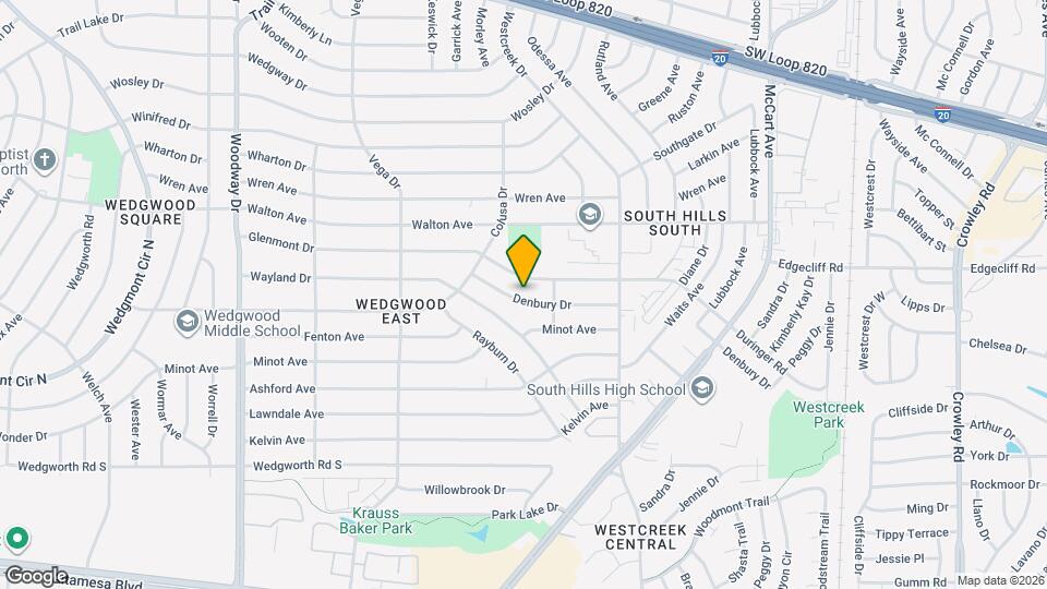 3416 Denbury Dr Map and Location Details