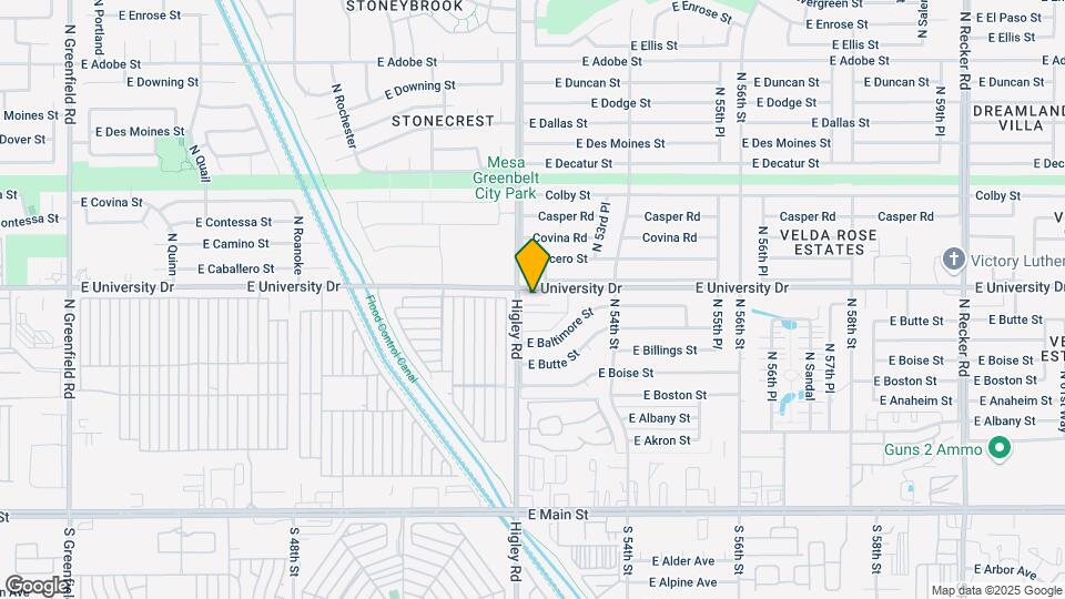 333 N. Higley Rd. Mesa AZ. 85205 Map and Location Details