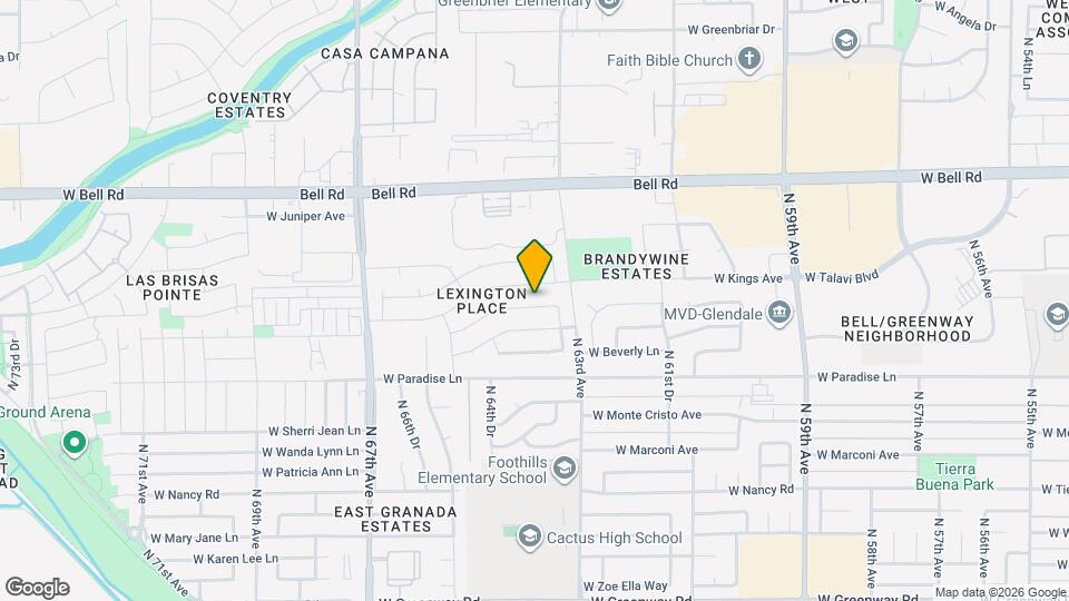6340 W Grandview Rd Map and Location Details