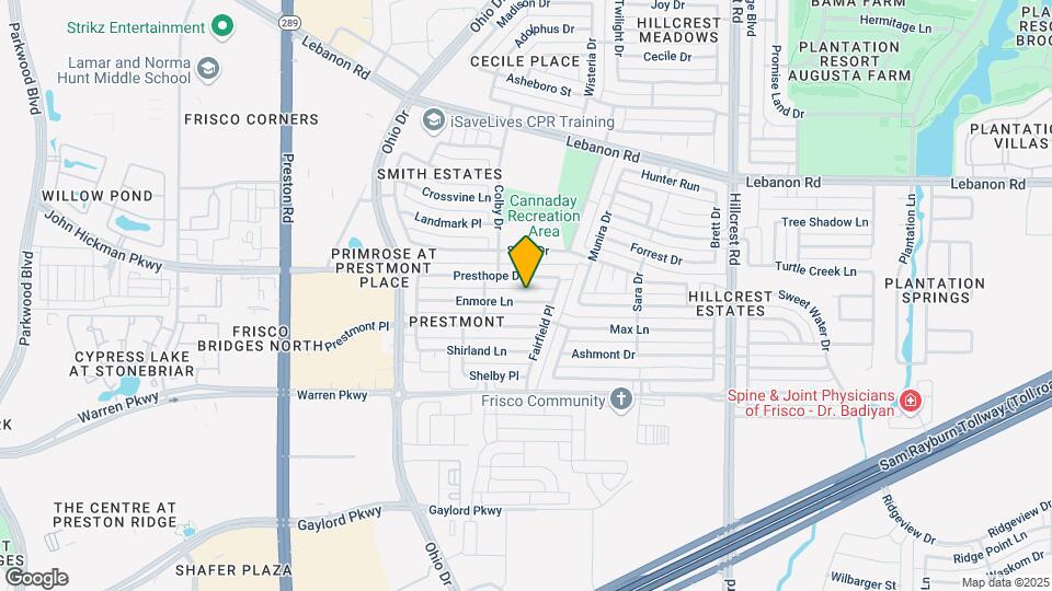 9808 Enmore Ln Map and Location Details