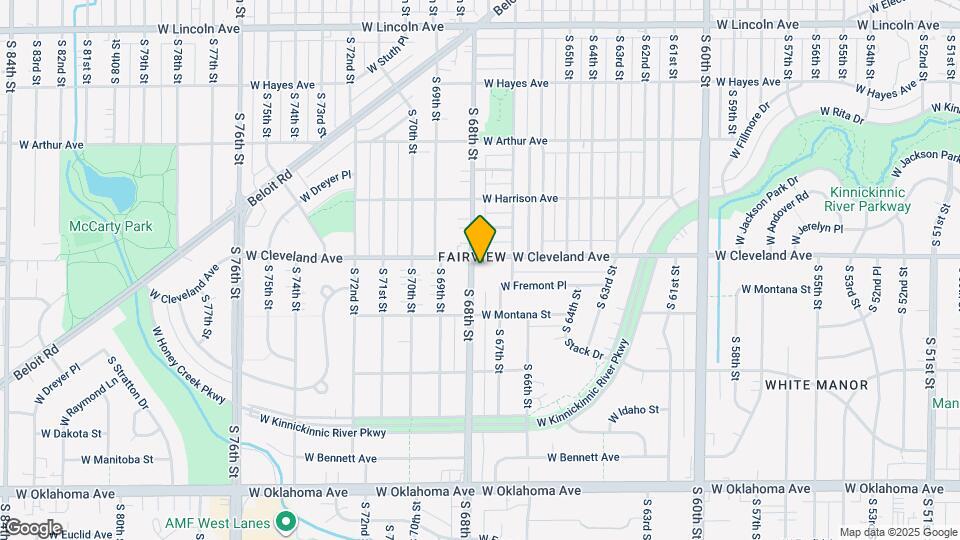 2710 S 68th St, Unit 2712 upper Map and Location Details