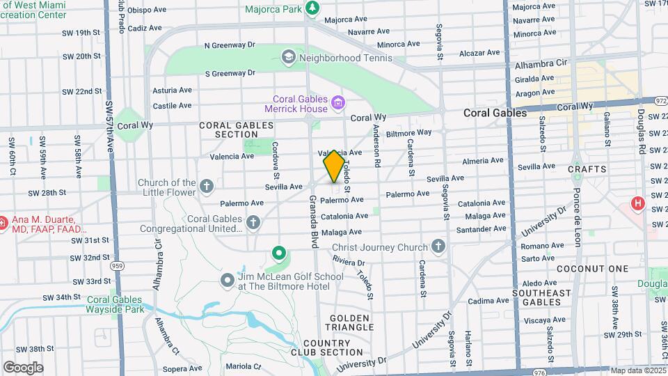 920 Sevilla Ave Mapa y Detalles de la Ubicación
