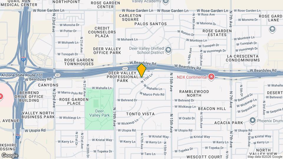 19878 N 17th Ln Mapa y Detalles de la Ubicación