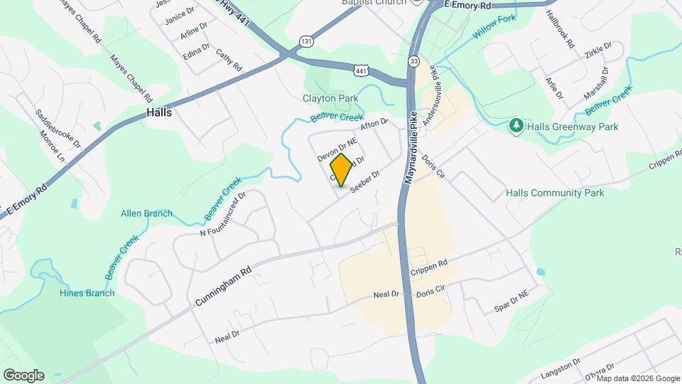 3801 Seeber Dr Map and Location Details