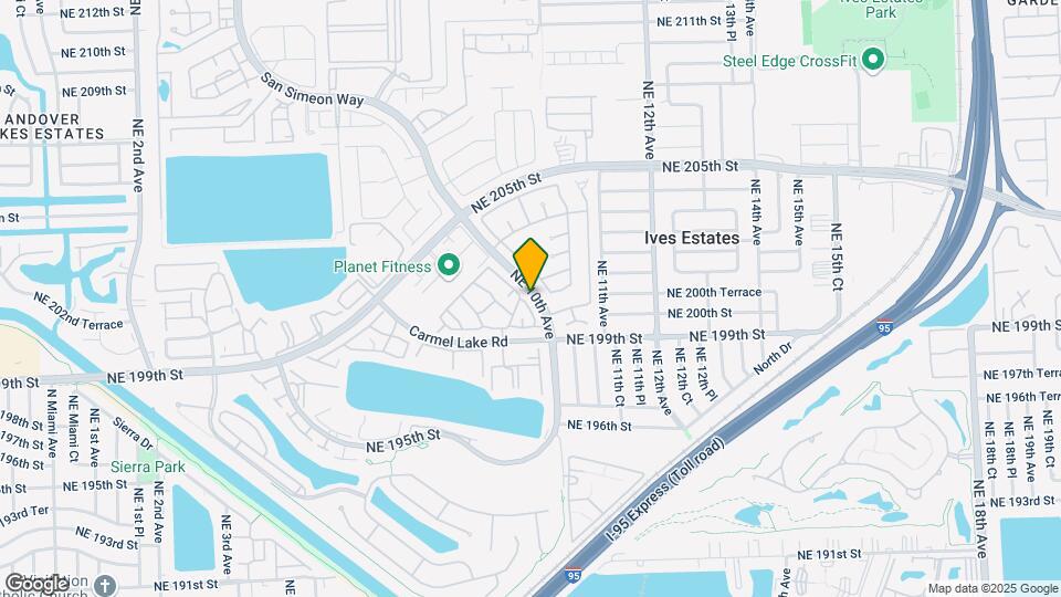 929 NE 199th St Map and Location Details