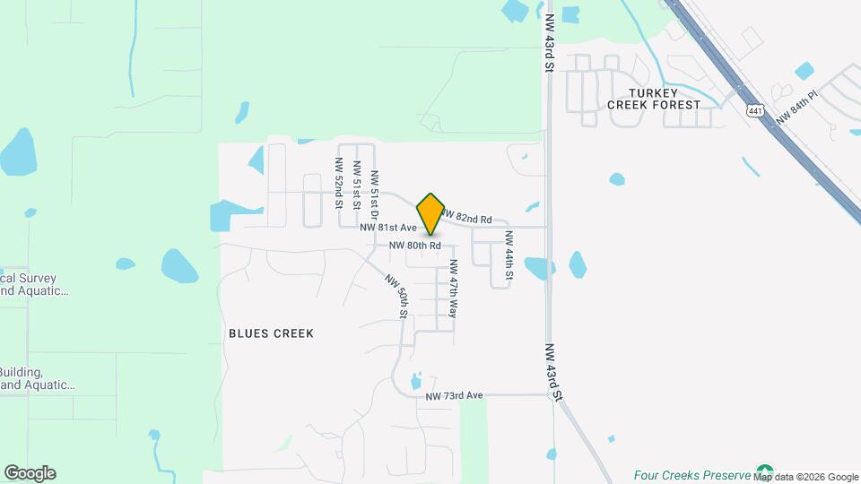 4824 NW 80th Rd Map and Location Details