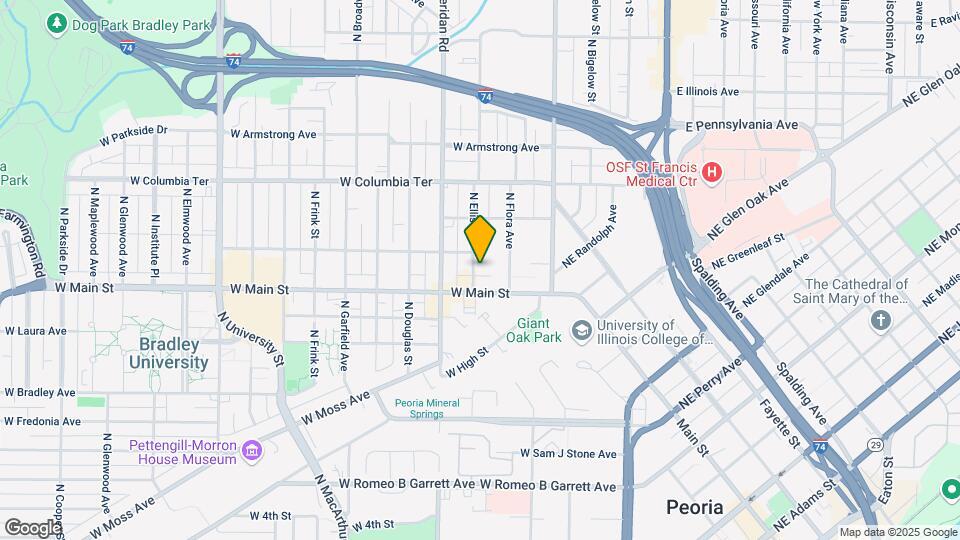1014 N Ellis St Map and Location Details