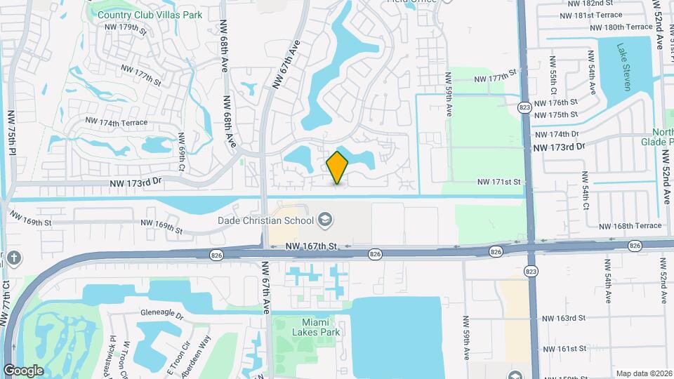 6308 NW 170th Terrace Map and Location Details