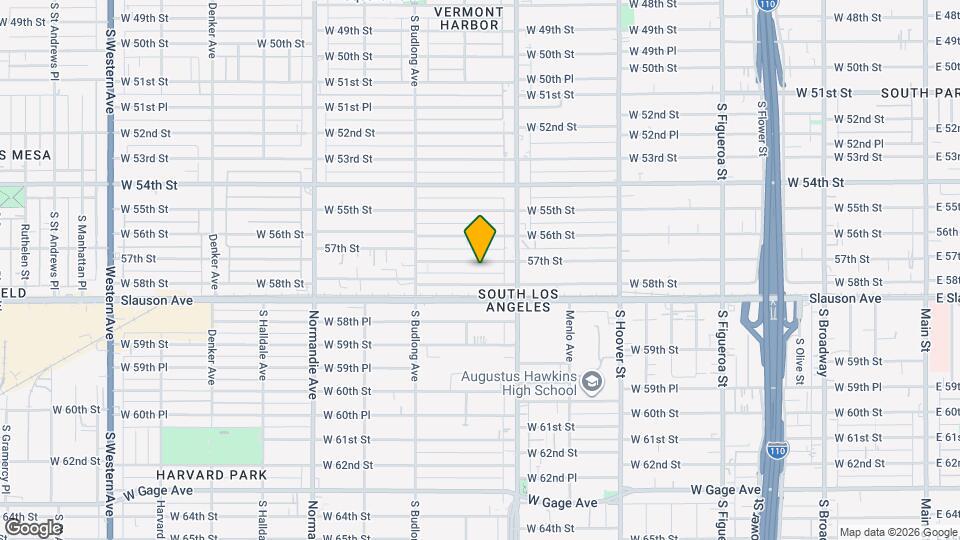 1038 W 57th St Mapa y Detalles de la Ubicación