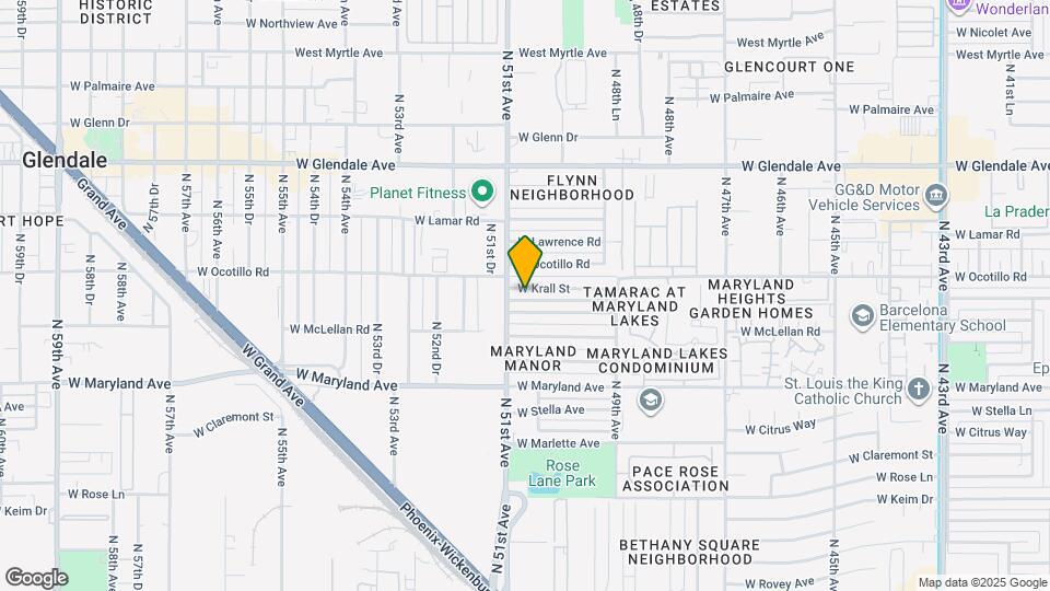 5037 W Krall St Map and Location Details