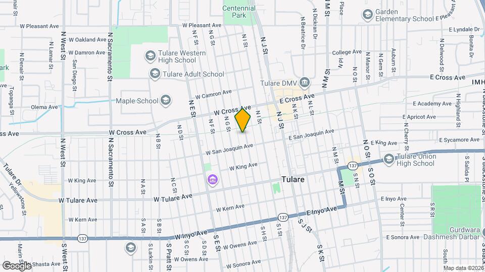 337 N H St Mapa y Detalles de la Ubicación