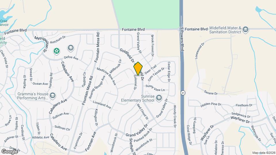 7380 Colonial Dr Map and Location Details