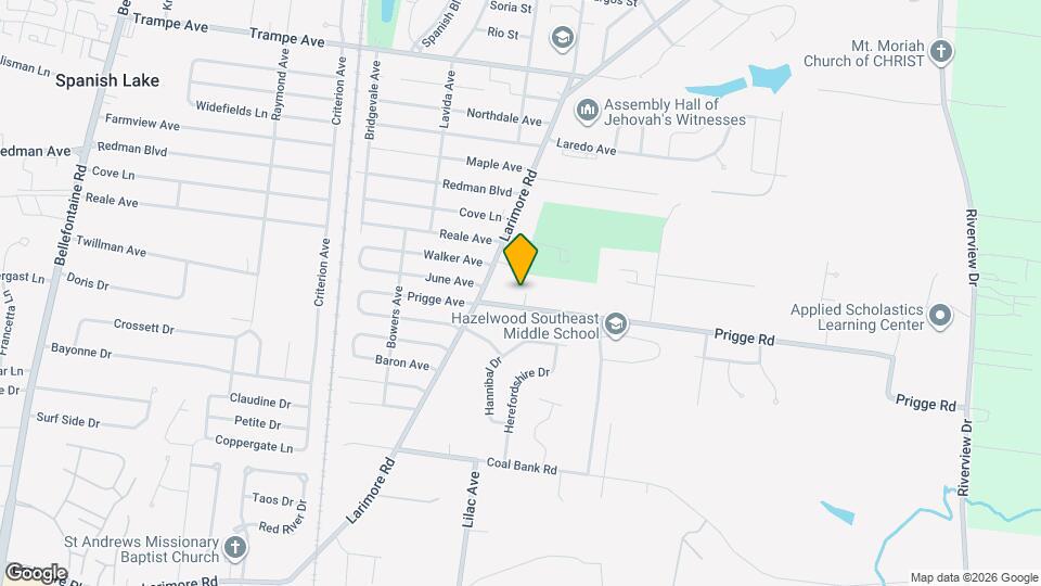 1037 Prigge Rd Map and Location Details