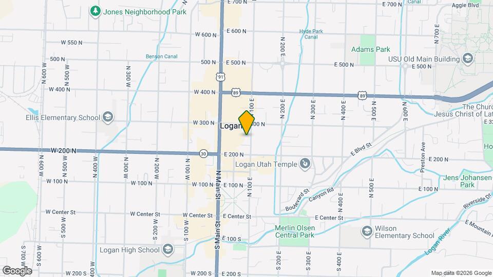 261 N 100 E, Unit 2 Map and Location Details