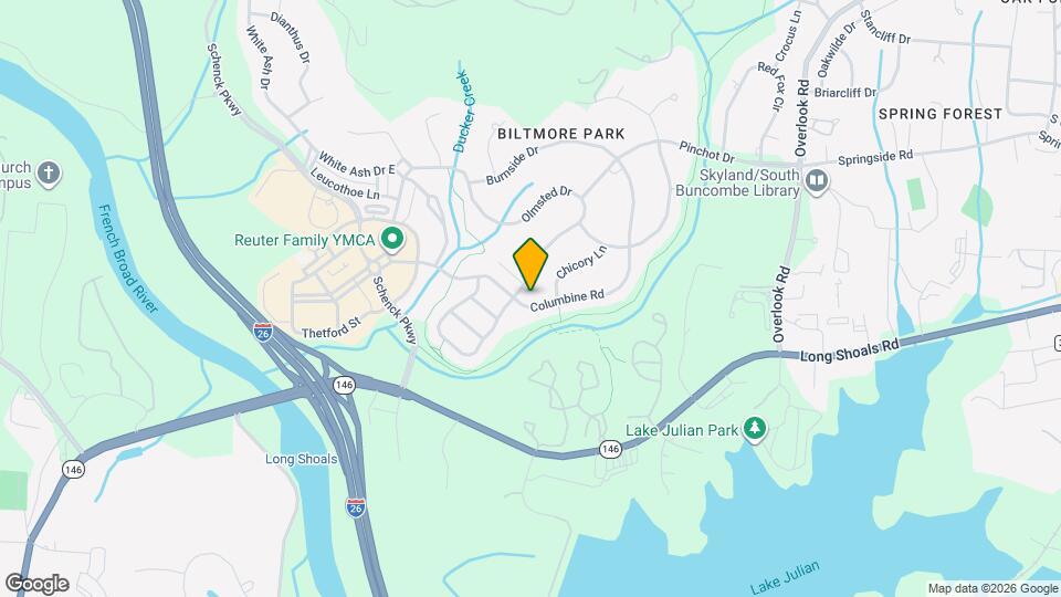 1055 Columbine Rd Map and Location Details