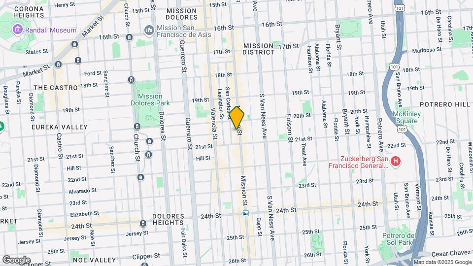 2448 Mission St, Unit C Mapa y Detalles de la Ubicación