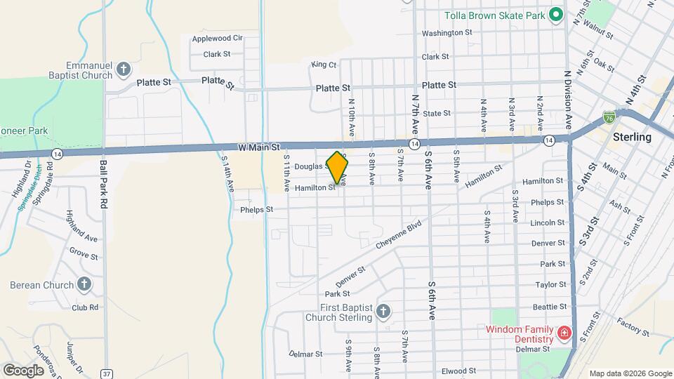 905 Hamilton St Map and Location Details