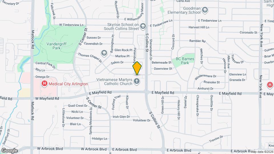 800 Custer St-Unit -1 Map and Location Details