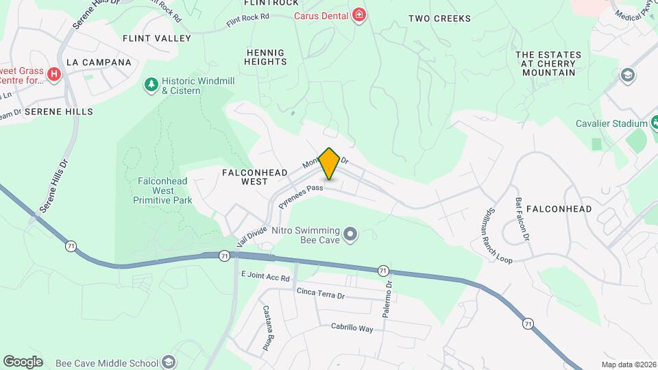 4712 Pyrenees Pass Map and Location Details