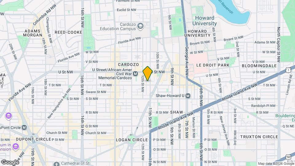 1900 11th St NW, Unit Basement Map and Location Details
