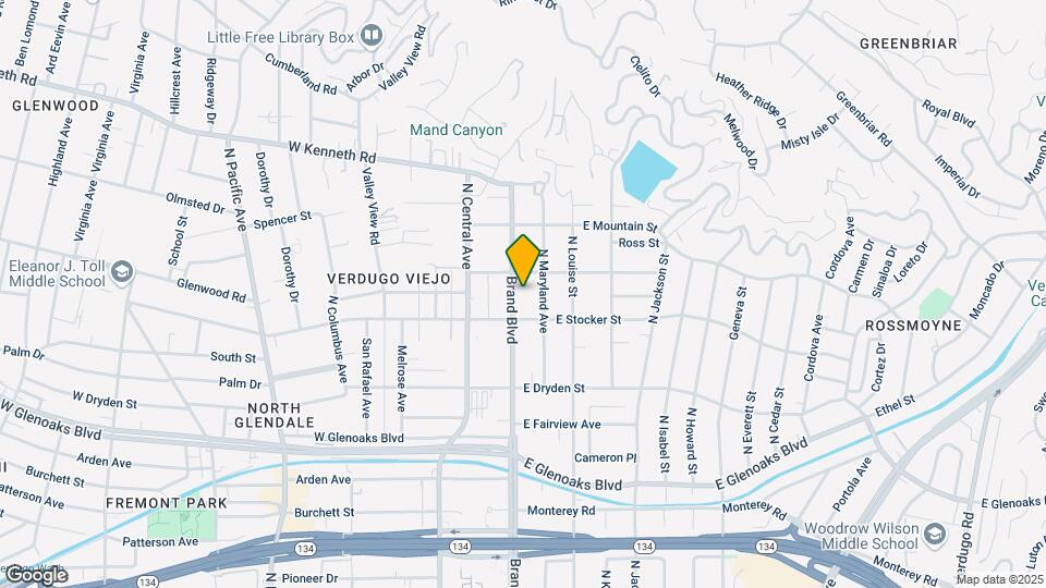 1220 N Brand Blvd Map and Location Details