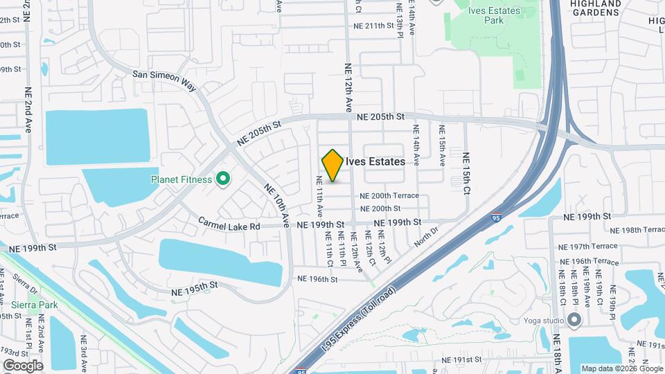 1130 NE 201st Terrace Map and Location Details