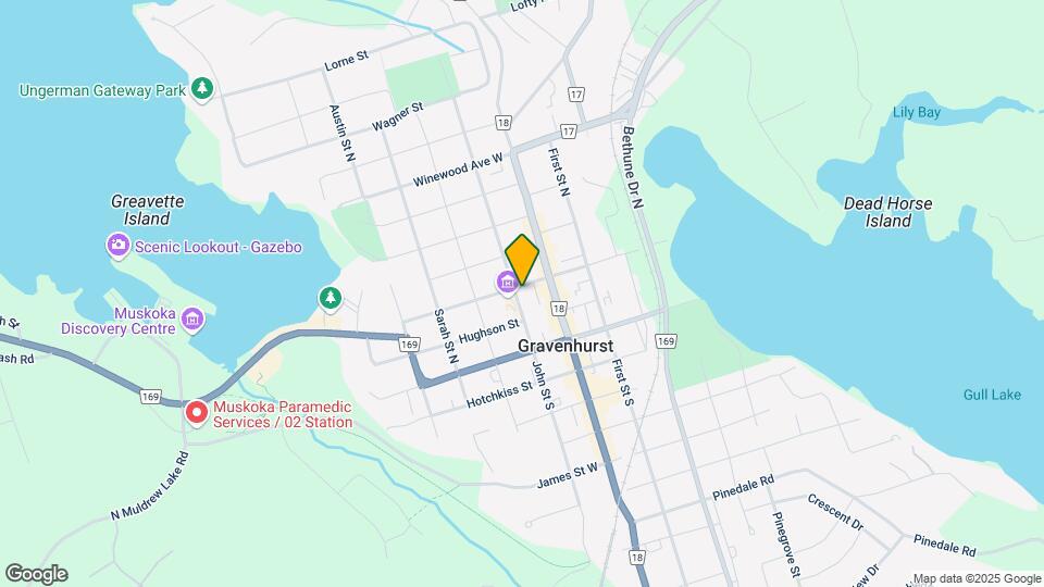 Gravenhurst Apartments Map and Location Details