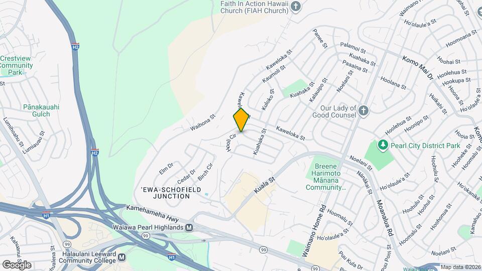 1213 Kuokoa St Map and Location Details
