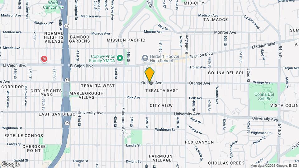 4525 Orange Ave Mapa y Detalles de la Ubicación