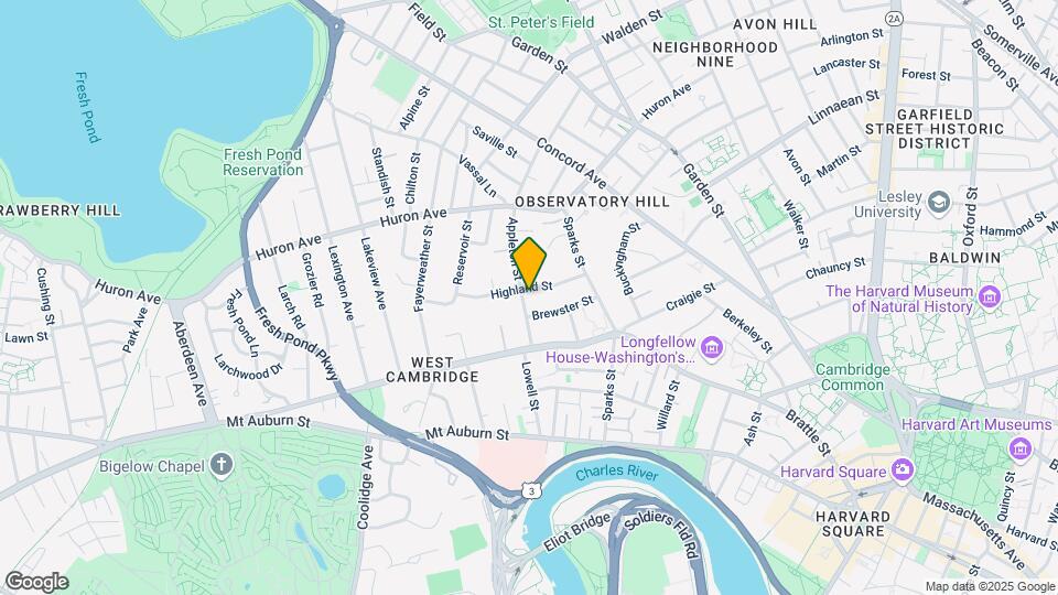 32 Highland St, Unit 36T Map and Location Details