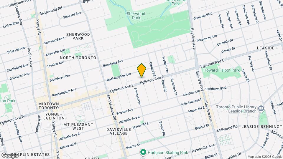 420 Eglinton Ave E Map and Location Details
