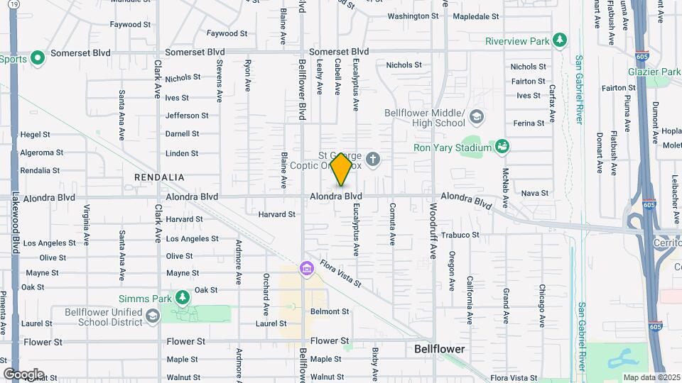 9863 Alondra Blvd Mapa y Detalles de la Ubicación