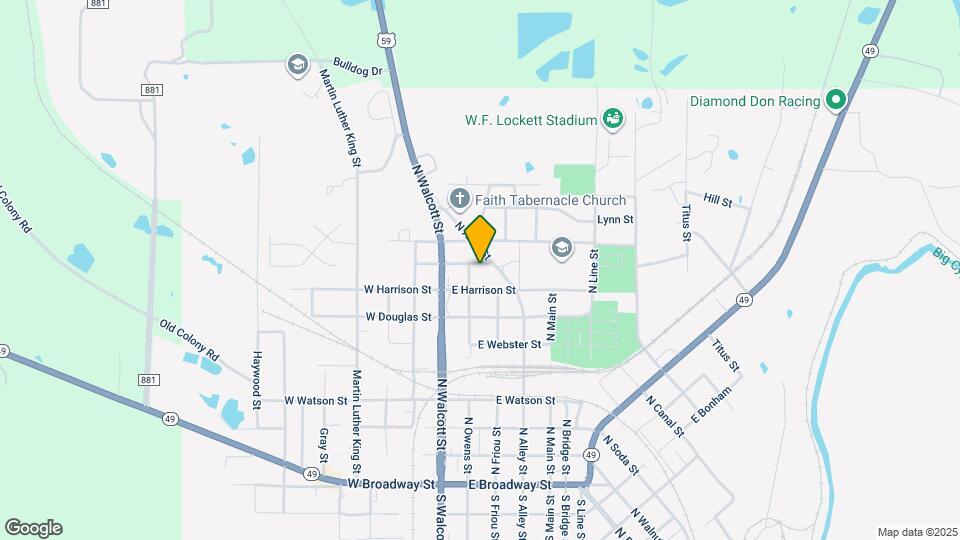 204 E Sedberry St Map and Location Details