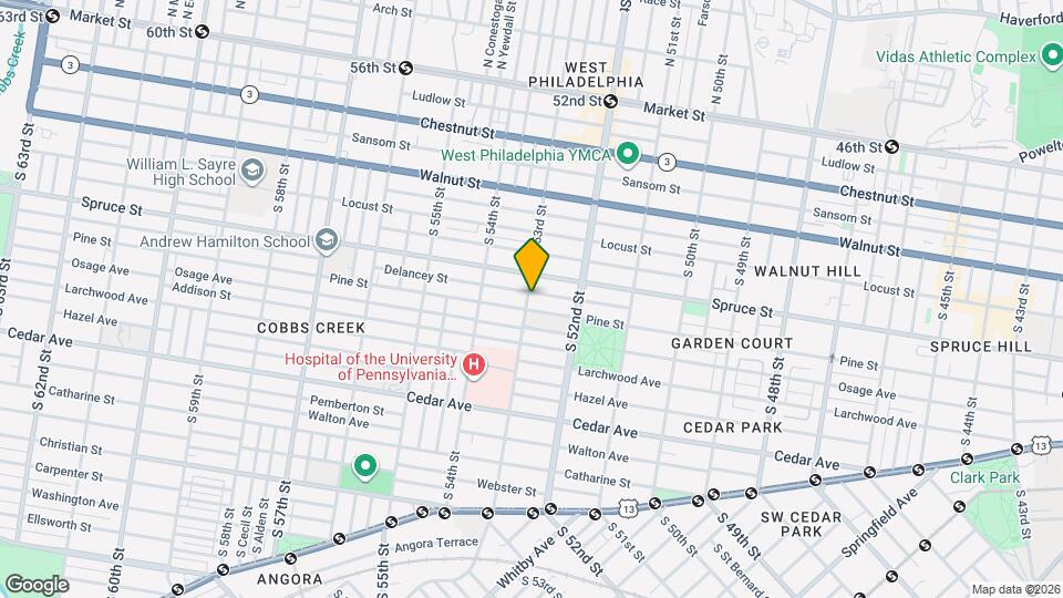 5264 Delancey St Mapa y Detalles de la Ubicación