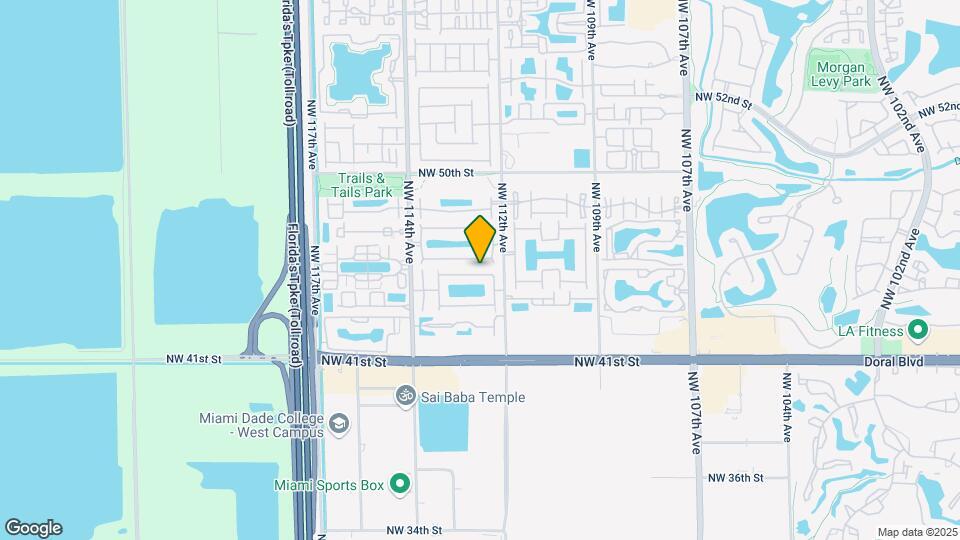 11247 NW 44th Terrace Map and Location Details