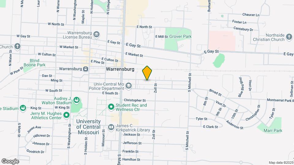 416 Grover St Mapa y Detalles de la Ubicación