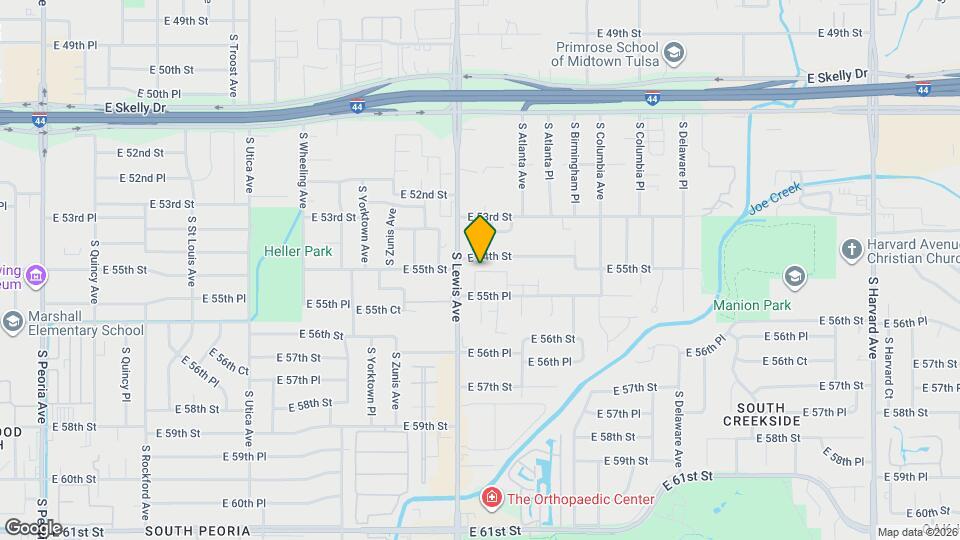 2405 E 55th Pl Map and Location Details