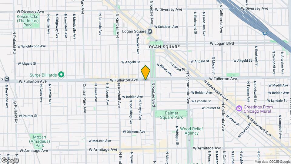 3215 W Fullerton Ave Map and Location Details