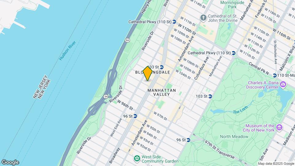 235 W 100th St Map and Location Details