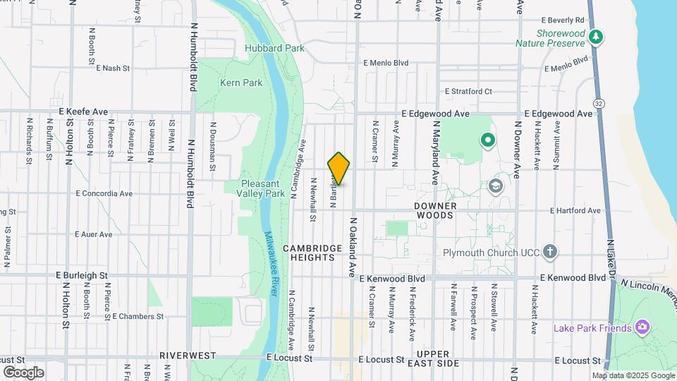 3336 N Bartlett Ave, Unit #1 Map and Location Details