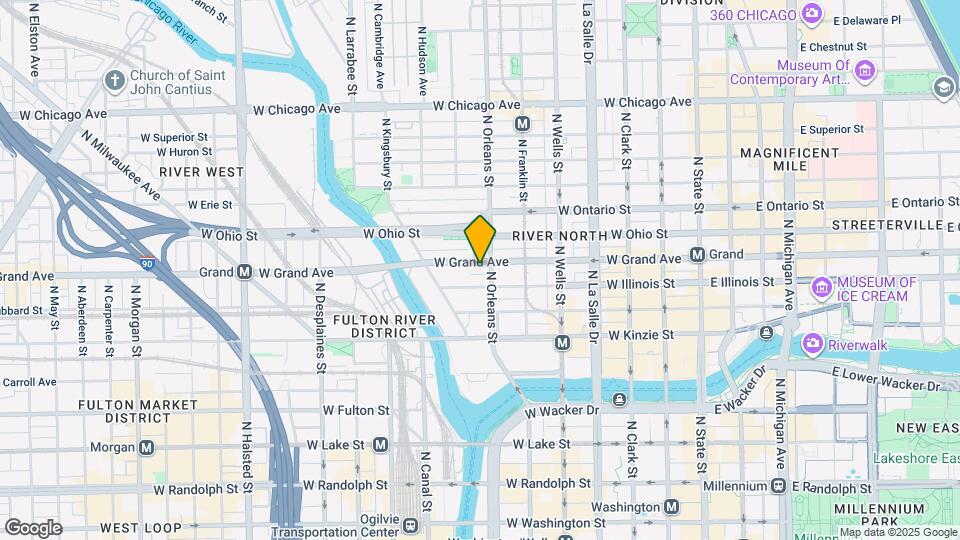 353 W Grand Ave Map and Location Details