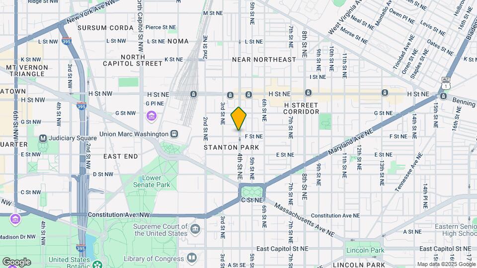 336 F St NE, Unit B Map and Location Details