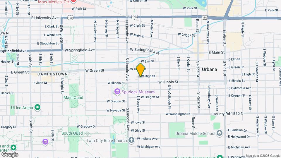 404 S Busey Ave Map and Location Details
