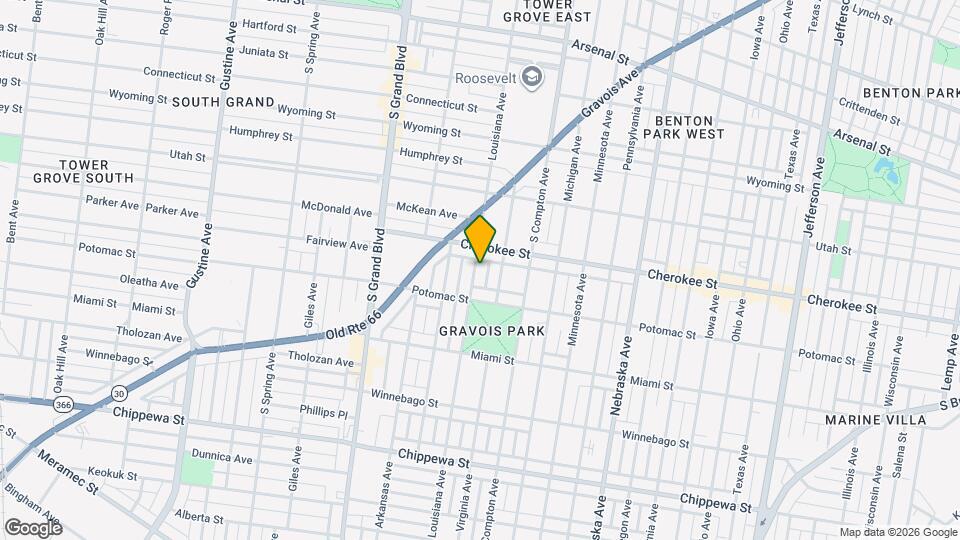 3428 Louisiana Ave Map and Location Details